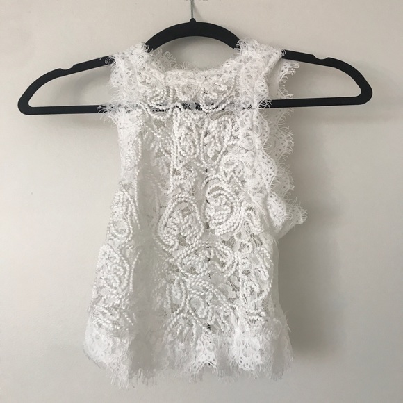 White lace top - Picture 1 of 2